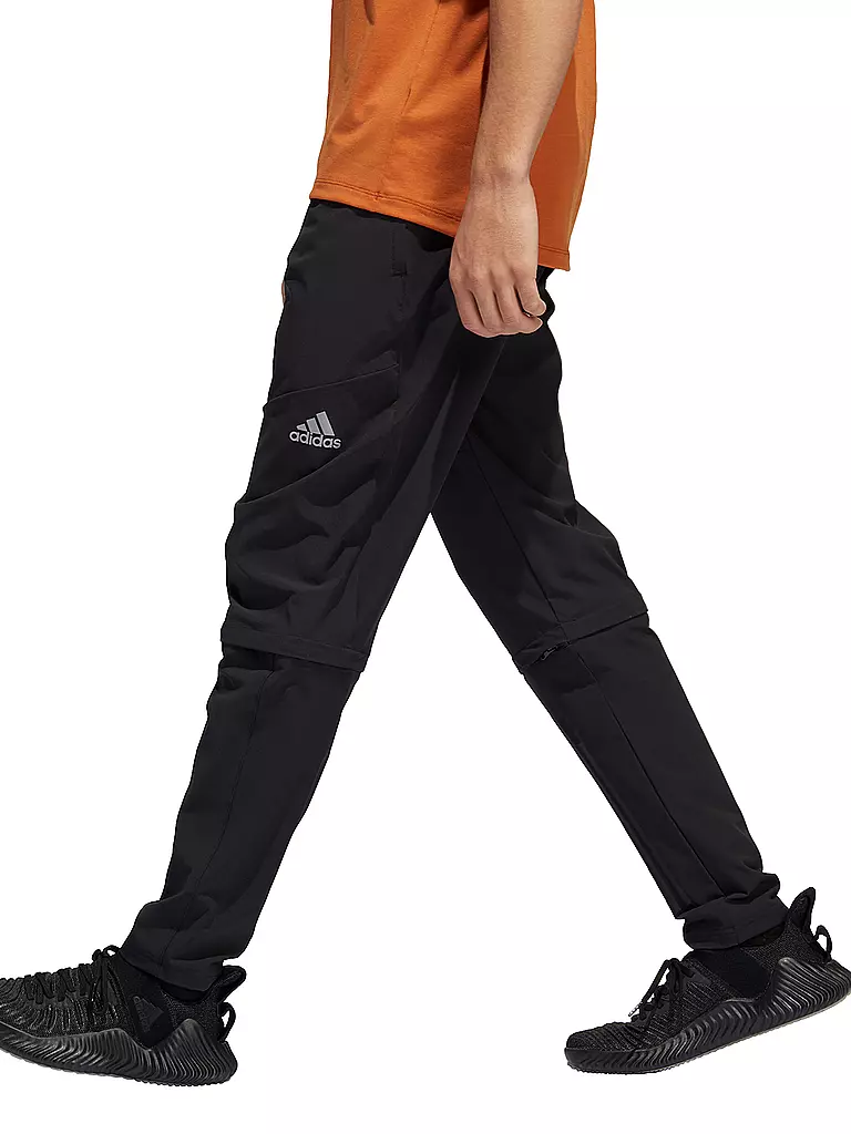 ADIDAS | Herren Zip-Off Trainingshose 3-Streifen | schwarz