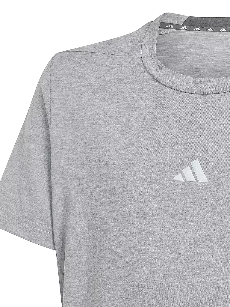 ADIDAS | Jungen Fitnessshirt Aeroready Heather | grau