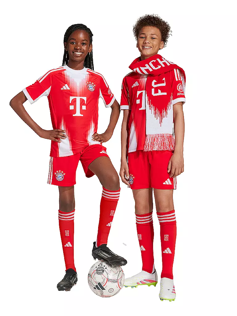 ADIDAS | Kinder Fußballshort FC Bayern München 25/26 Heim | rot