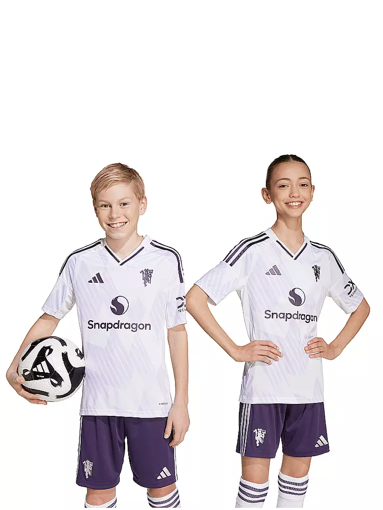 ADIDAS | Kinder Fußballtrikot Manchester United Auswärts | weiss