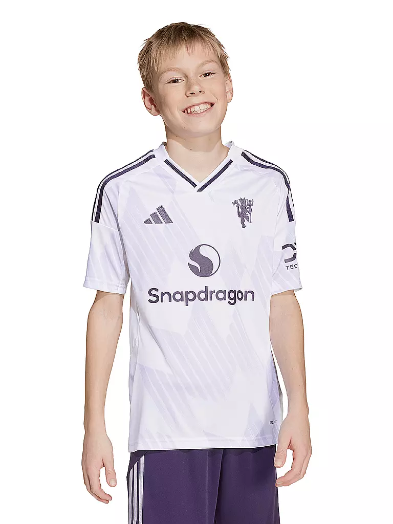 ADIDAS | Kinder Fußballtrikot Manchester United Auswärts | weiss