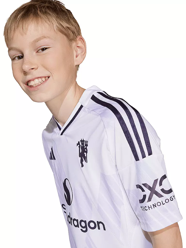 ADIDAS | Kinder Fußballtrikot Manchester United Auswärts | weiss