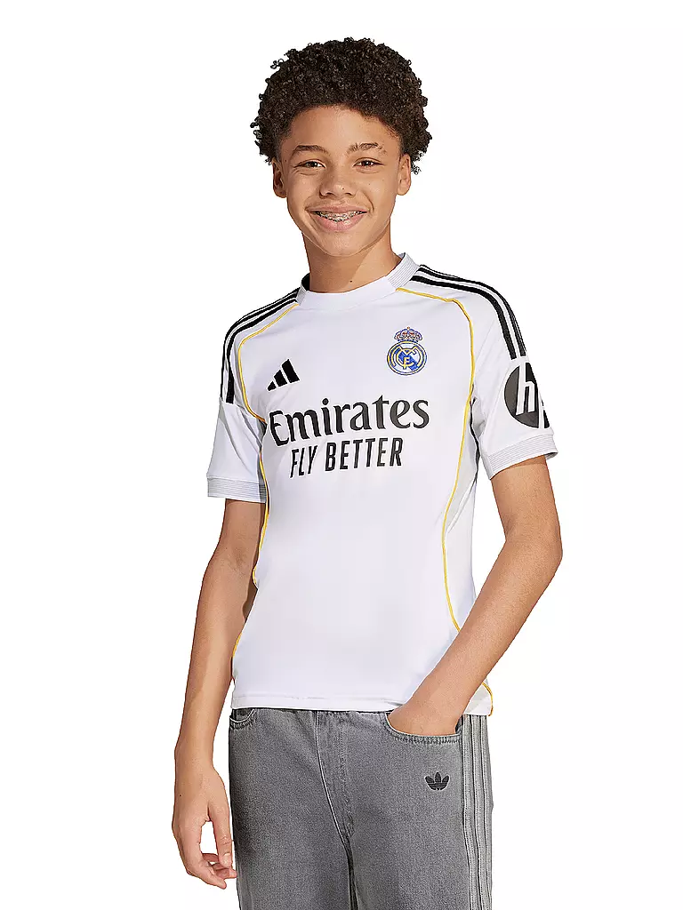 ADIDAS | Kinder Fußballtrikot Real Madrid 25/26 Heim | weiss