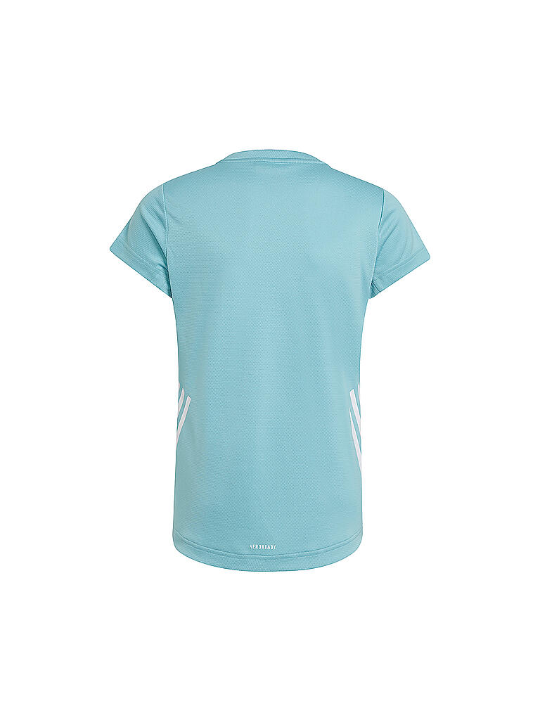 ADIDAS | Mädchen Fitnessshirt Aeroready 3-Streifen | blau