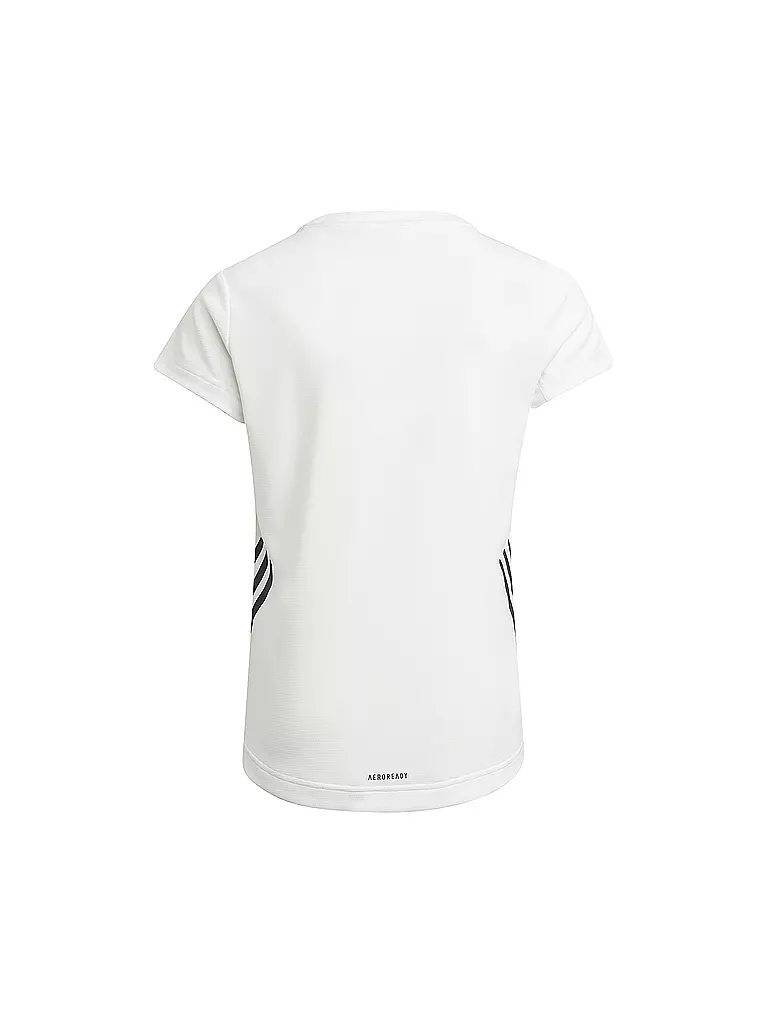 ADIDAS | Mädchen Fitnessshirt Aeroready 3-Streifen | weiß