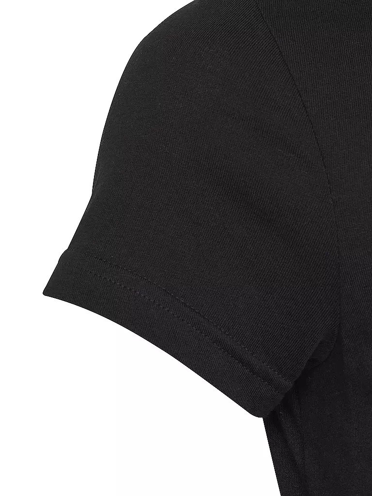 ADIDAS | Mädchen Fitnessshirt Essentials Big Logo Cotton | schwarz