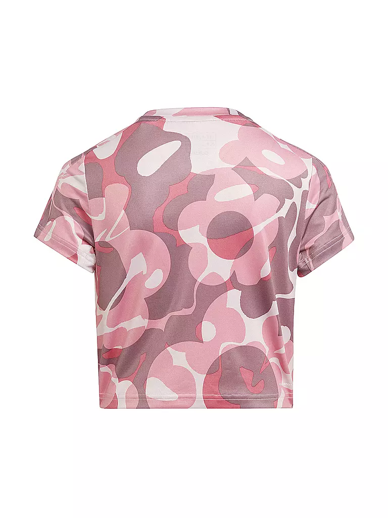 ADIDAS | Mädchen Fitnessshirt Train Essentials Seasonal Aeroready Printed Cropped Training | rosa