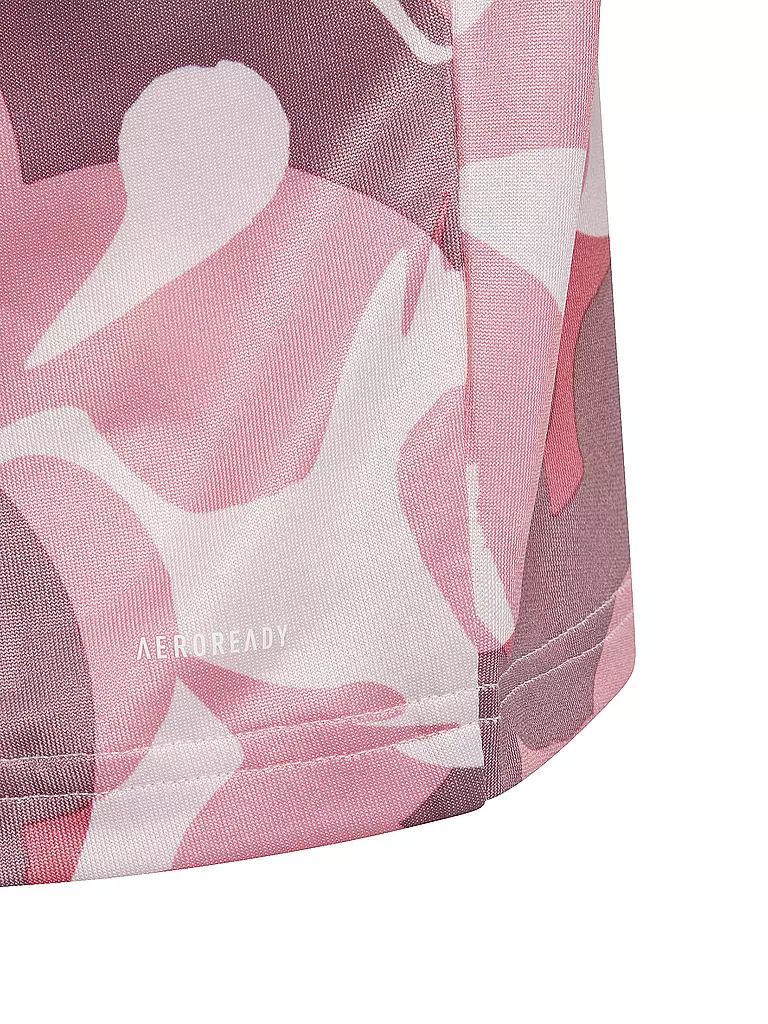 ADIDAS | Mädchen Fitnessshirt Train Essentials Seasonal Aeroready Printed Cropped Training | rosa