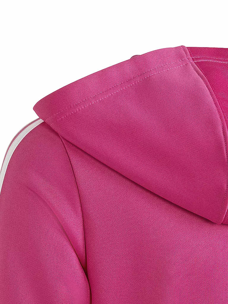 ADIDAS | Mädchen Kapuzenjacke Train Essentials AEROREADY Regular-Fit 3-Streifen | rosa