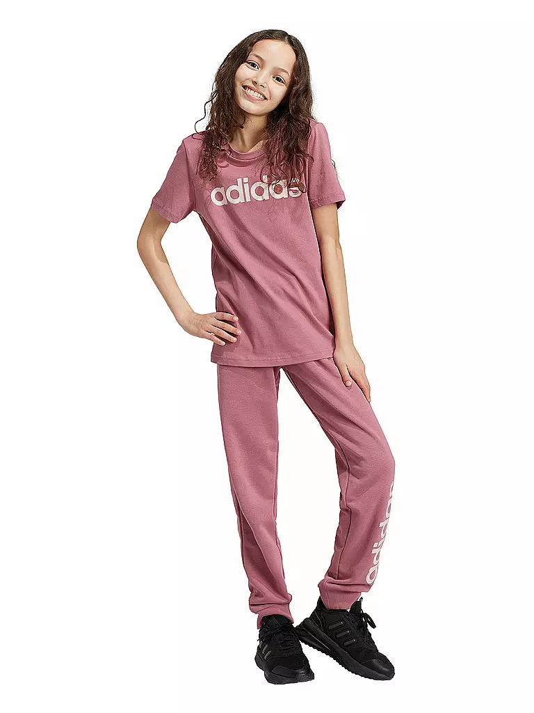 ADIDAS | Mädchen T-Shirt Essentials Linear Logo  | rosa