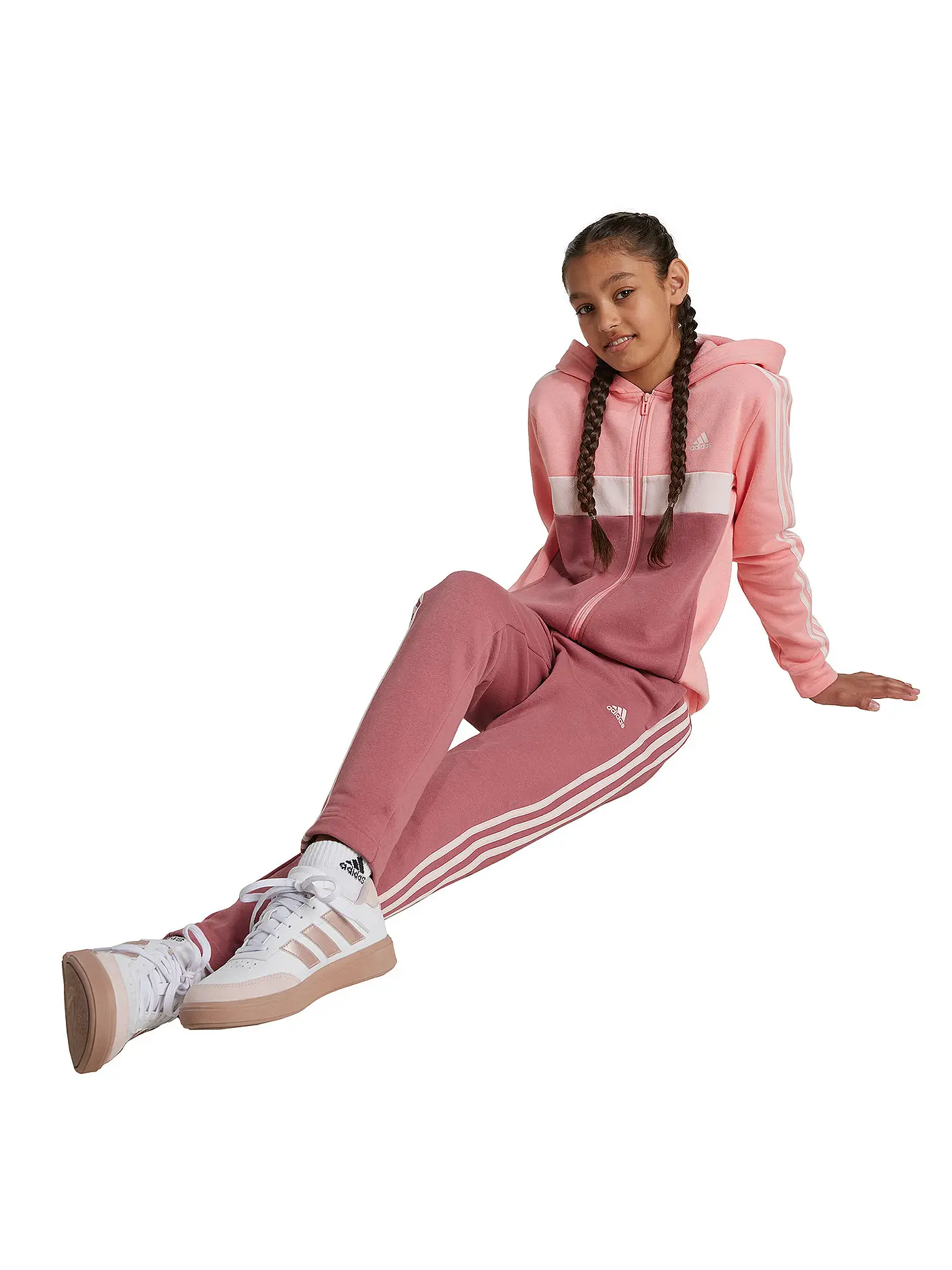 ADIDAS | Mädchen Trainingsanzug 3S | rosa