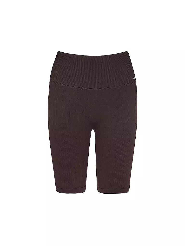 AIM'N | Damen Radlerhose Ribbed Seamless | braun