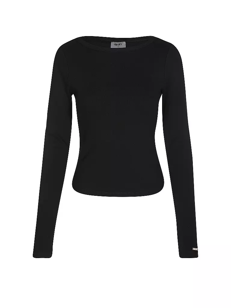 AIM'N | Damen Shirt Ribbed | schwarz