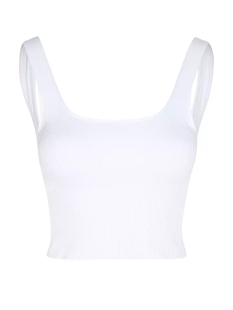 AIM'N | Damen Top Ribbed Seamless | weiss