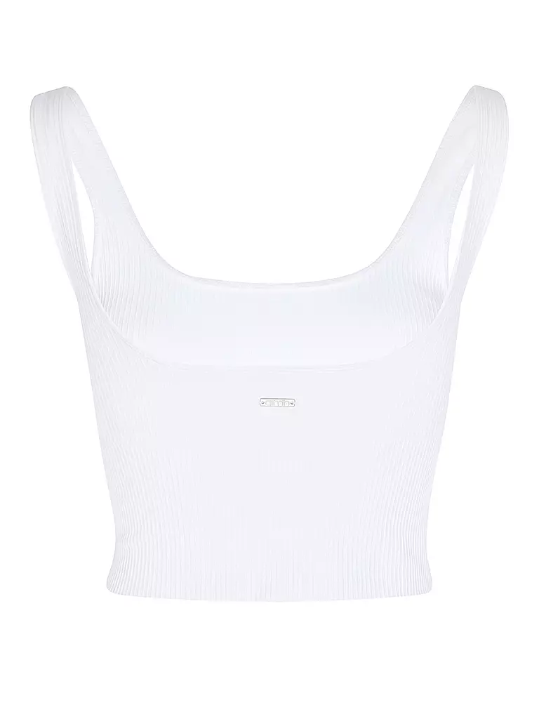 AIM'N | Damen Top Ribbed Seamless | weiss