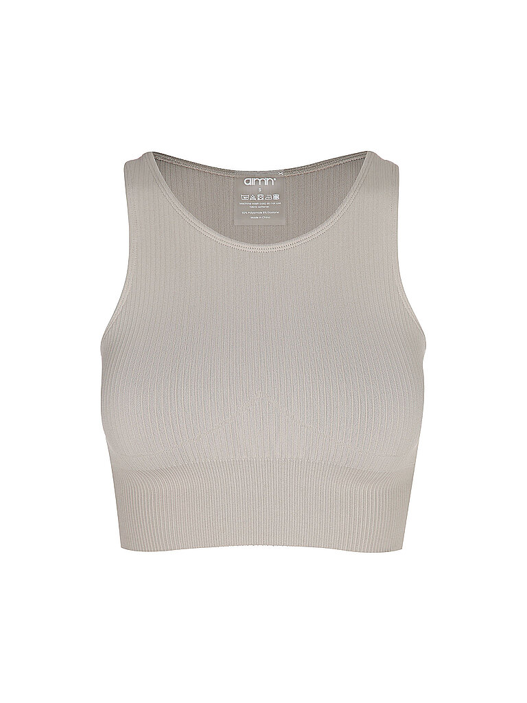 AIM'N Sport-BH Ripped Seamless Cropped Polyamid-Elasthan Beige