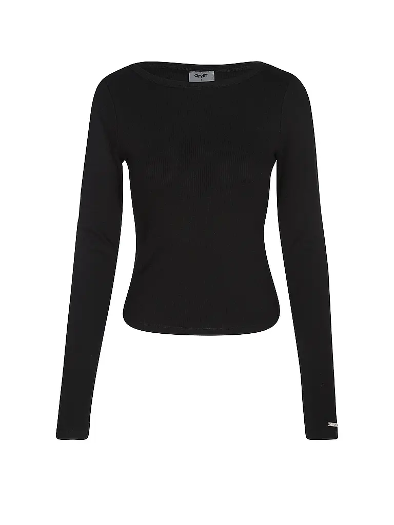 AIM'N | Damen Shirt Ribbed | schwarz