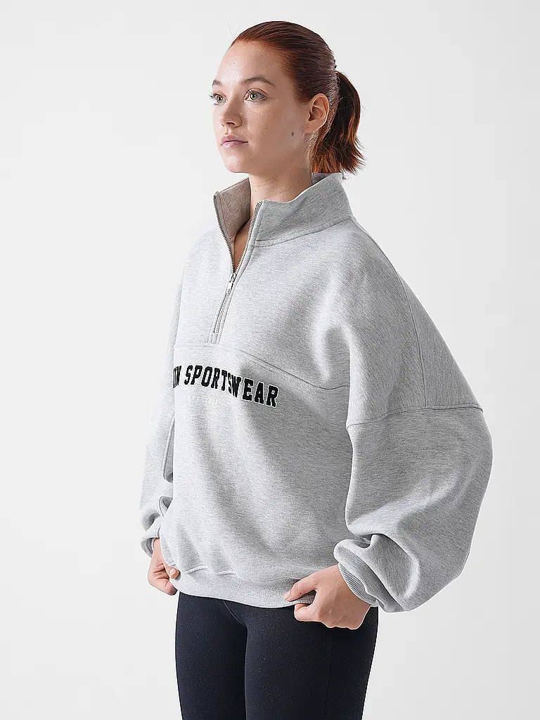 AIM'N | Damen Sweater Varsity mit Zip | 