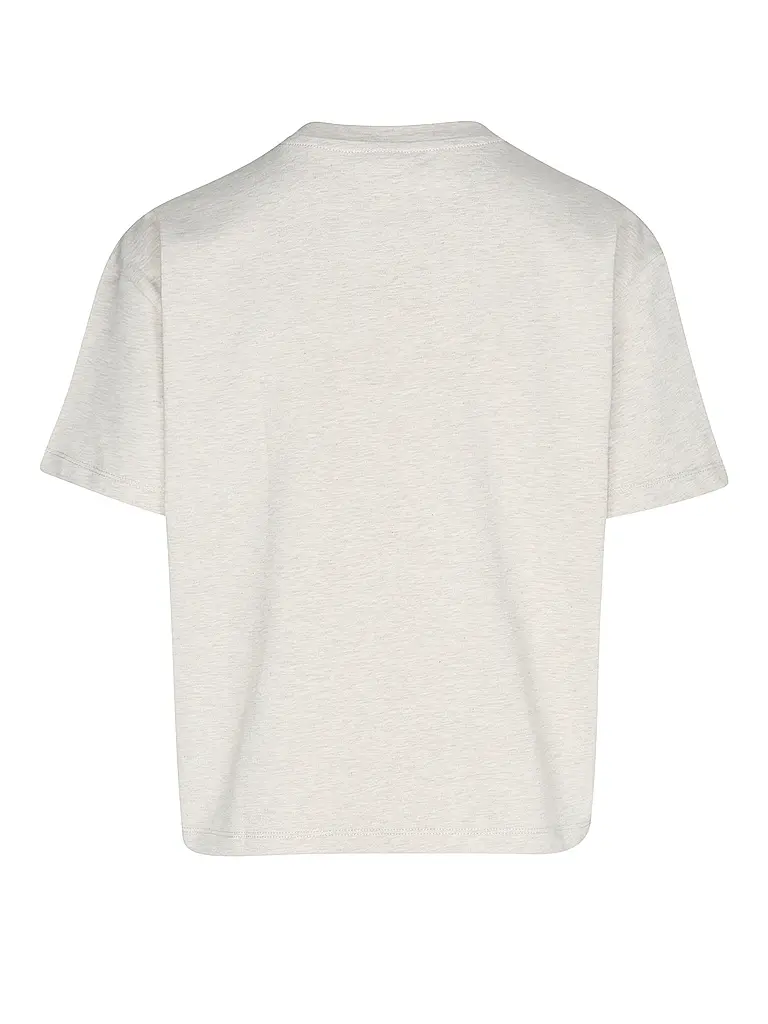 AIM'N | Damen T-Shirt Boxy Varsity | Beige