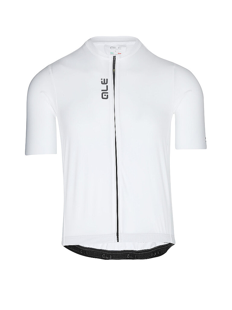 ALÉ Radtrikot Color Block Technisches Gewebe Weiss