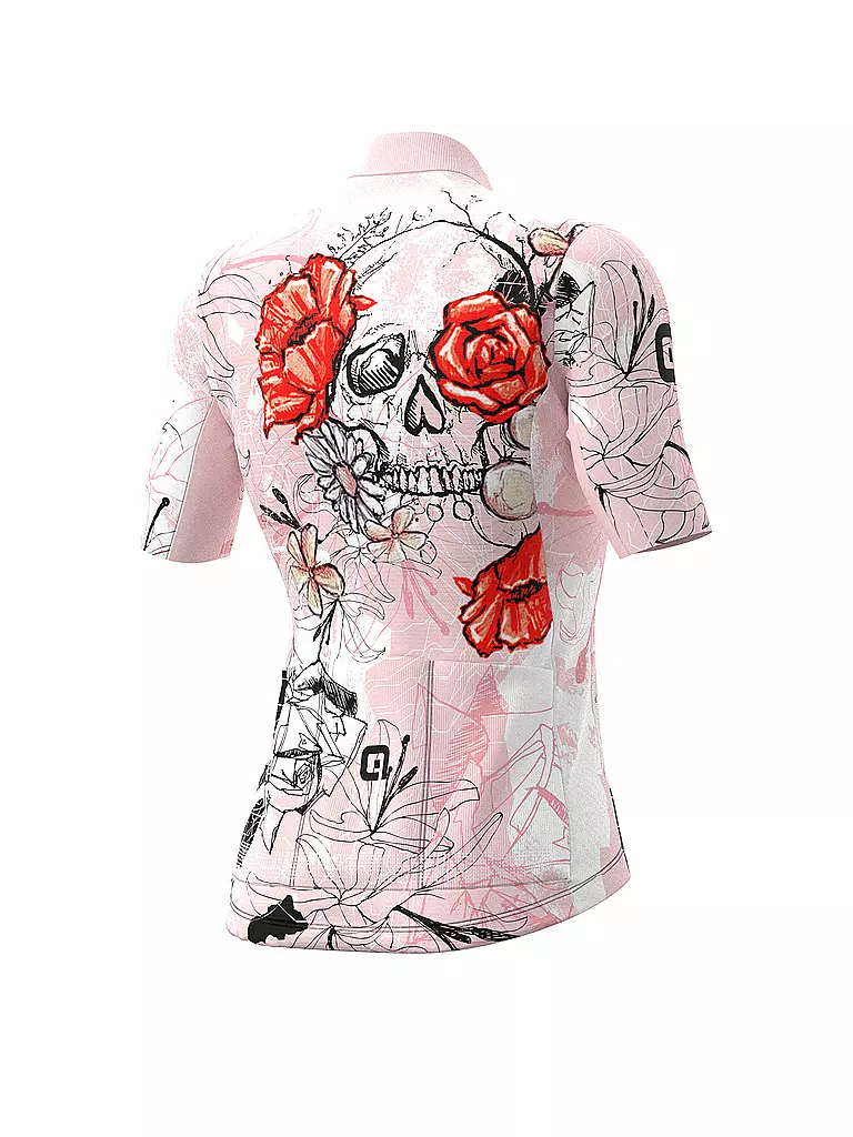 ALE | Damen Rad Trikot Skull | rosa