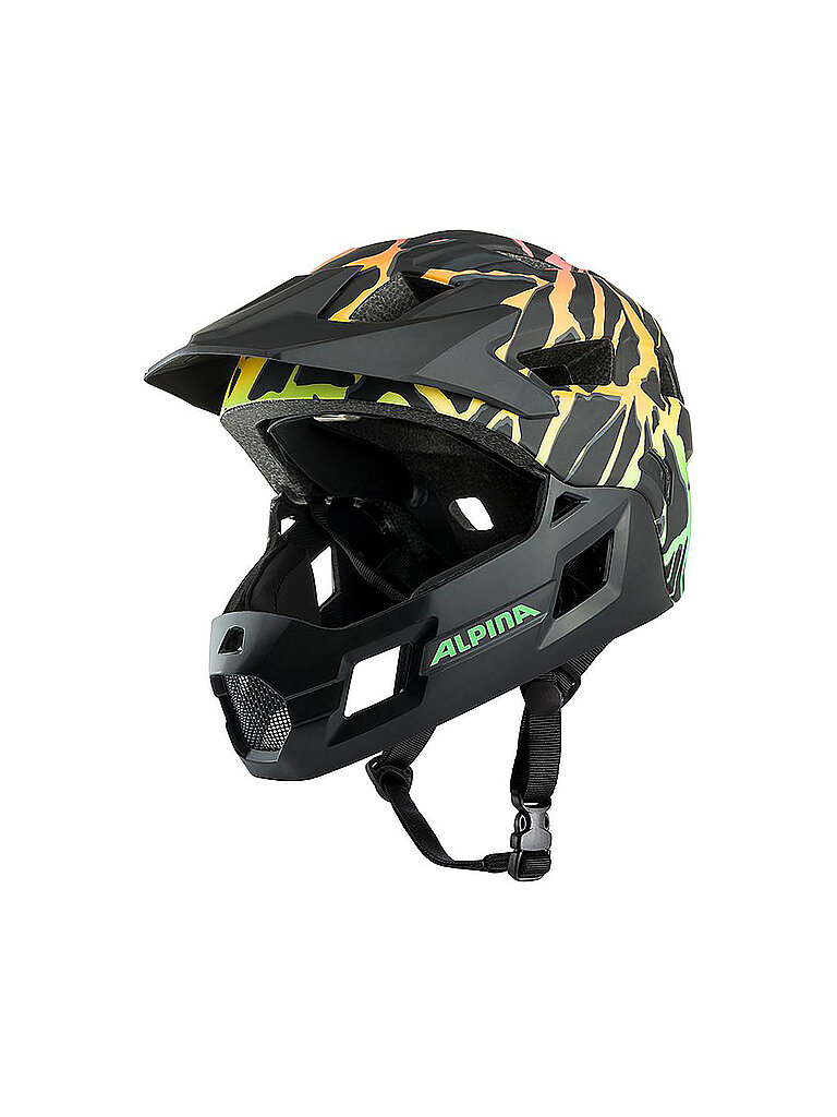 Kinder Fullface MTB-Helm Rupi schwarz B