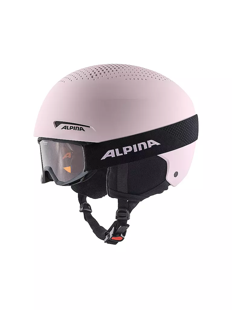 ALPINA | Kinder Skihelm Zupo + Skibrille Piney JR Set | pink