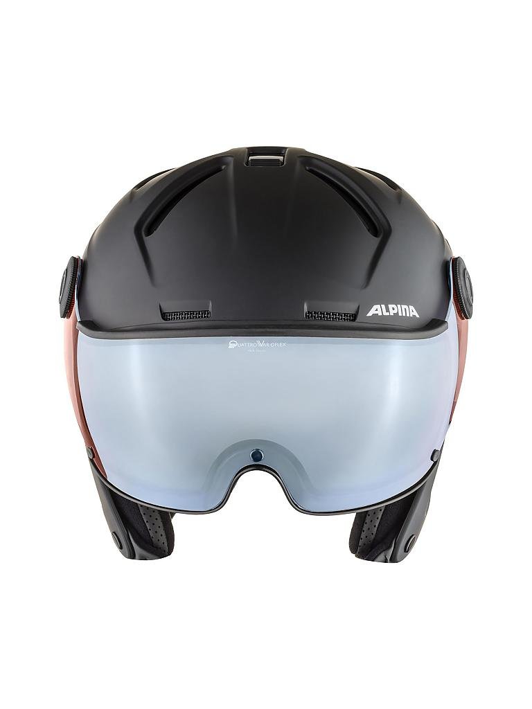 ALPINA | Skihelm Attelas Visor QVM | schwarz