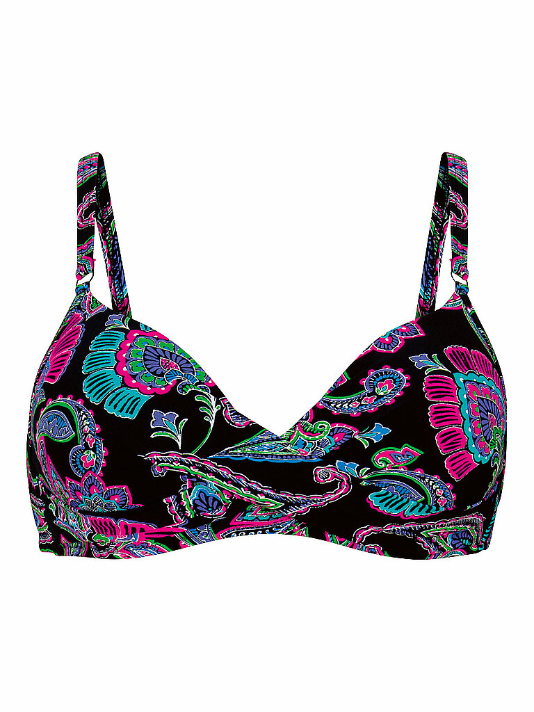 Anita Bikinioberteil Wickeloptik Dekolleté Schale Schwarz