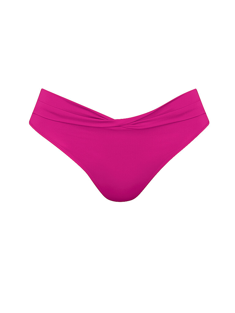 Anita Bikinihose Hohe Taille Einsatzblenden Polyamid-Elastan Rosa