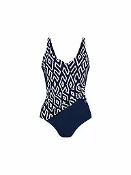 ANITA | Damen Badeanzug Tribal Monotones | dunkelblau