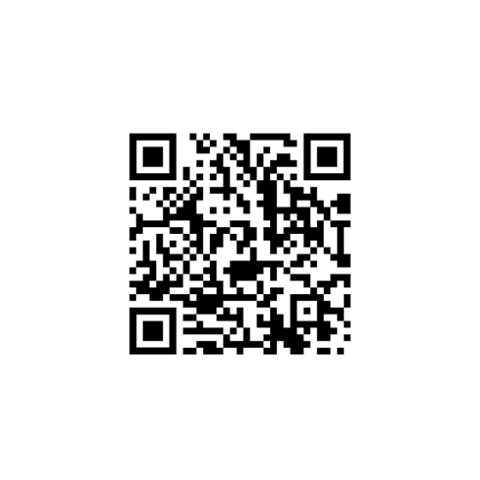 Ein schwarzweißer QR-Code auf weißem Hintergrund.