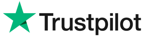 Das Trustpilot-Logo mit einem grünen Stern links neben dem Wort „Trustpilot“ in schwarzer Schrift auf hellgrauem Hintergrund.