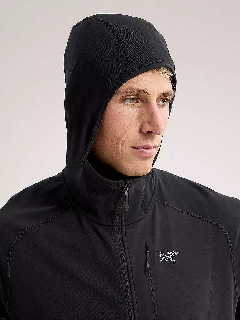 ARCTERYX | Herren Fleecejacke Delta Hoodie | schwarz