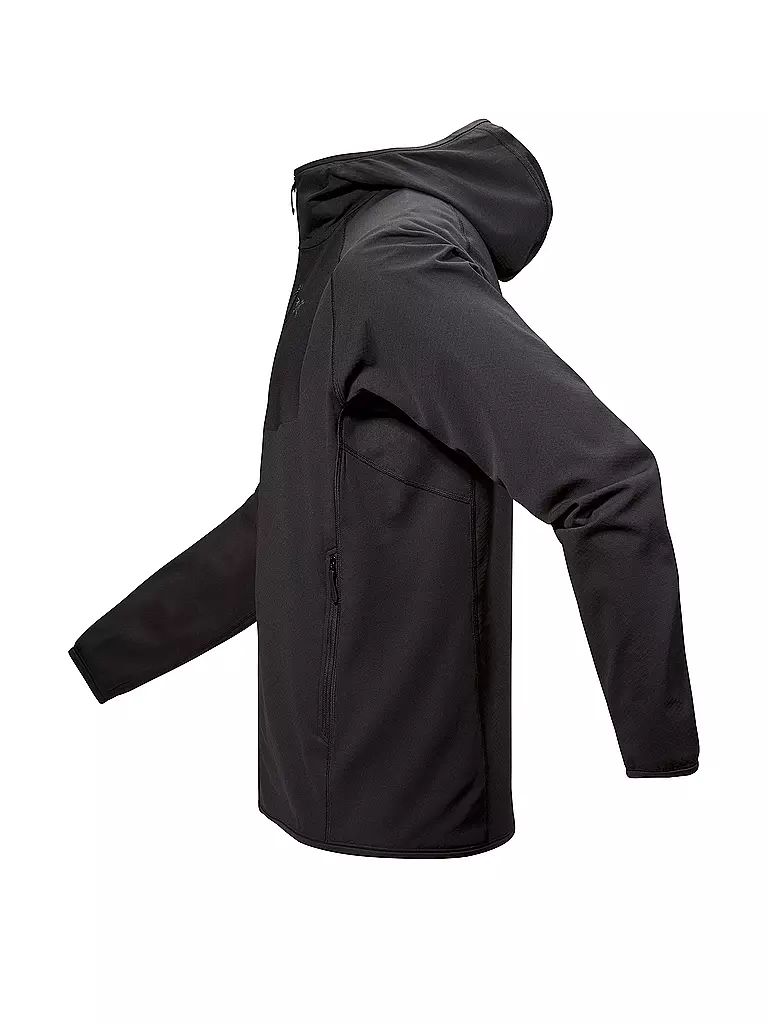 ARCTERYX | Herren Fleecejacke Delta Hoodie | schwarz
