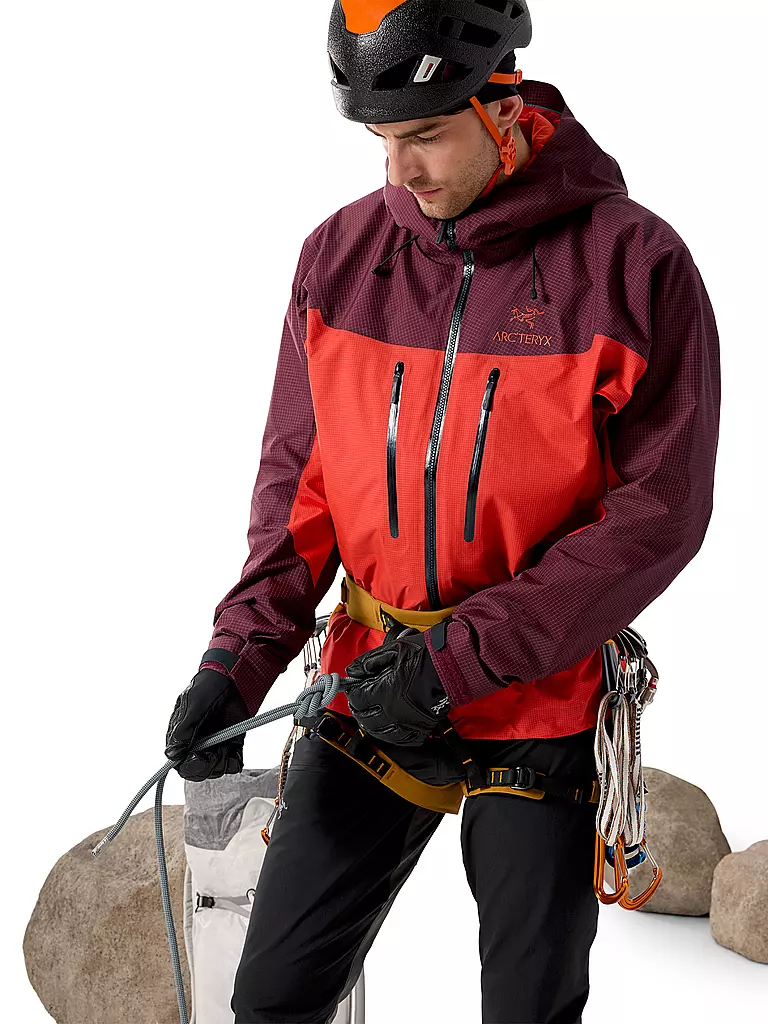 ARCTERYX | Herren Tourenjacke Alpha 3L GTX Hoodie | rot