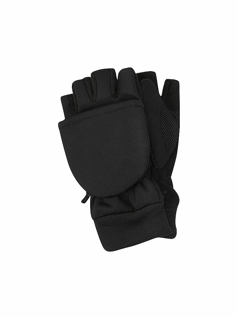Areco Softshell Fäustling Handschuhe Schwarz