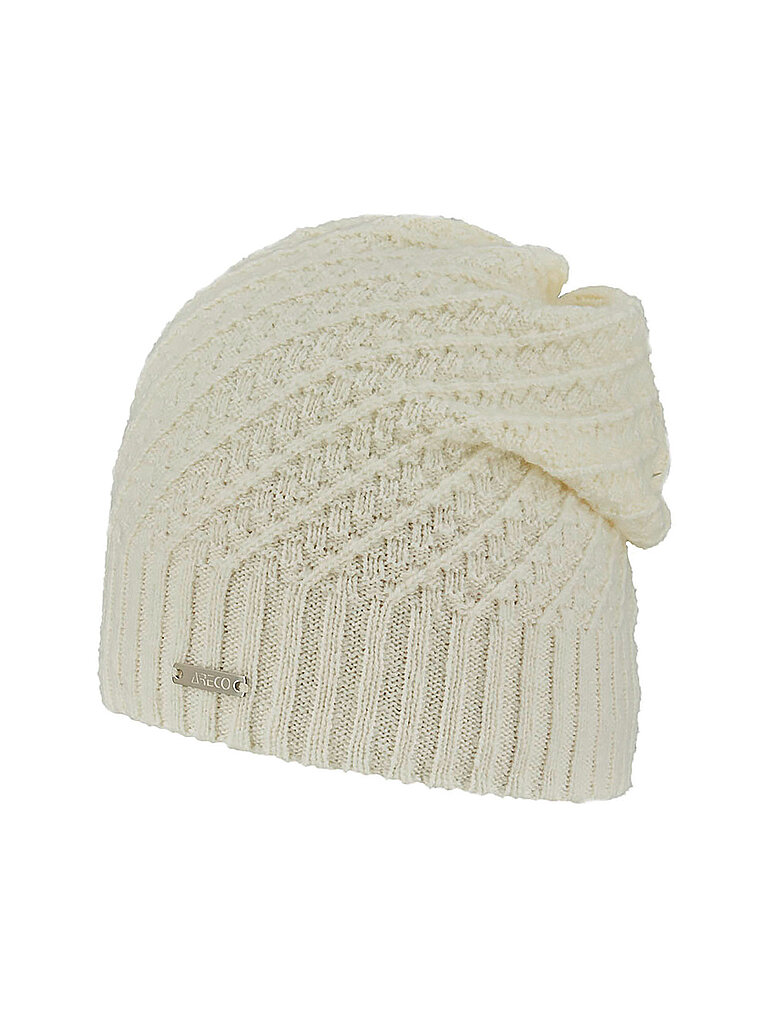 Areco Mütze Merinowolle Viskose Kaschmir Weiss