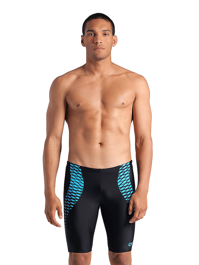 Arena Beinbadehose Enger Schnitt Maxfit Eco Black Turquoise