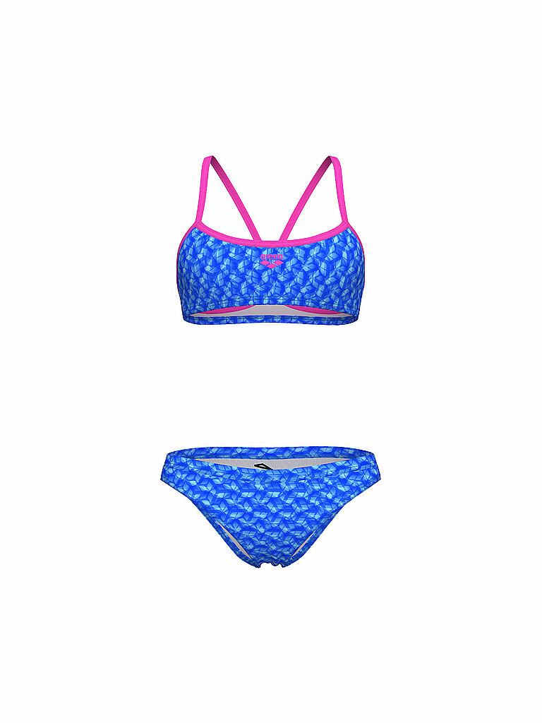 Damen Bikini Monogram blau 42 W