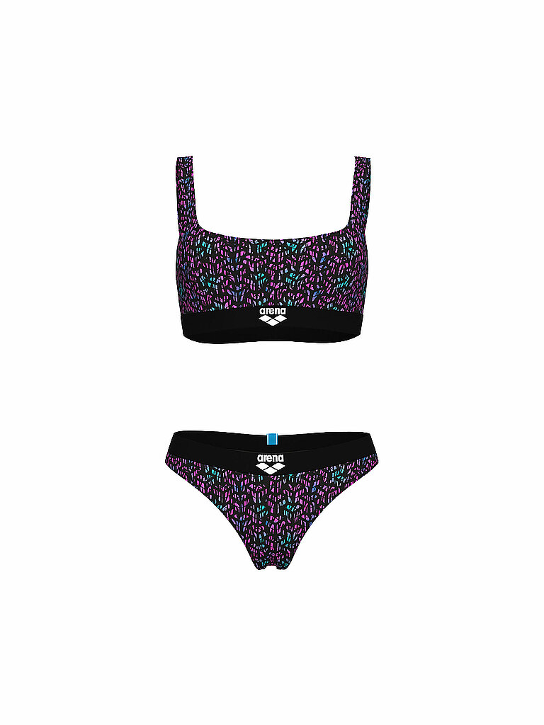 Arena Bikini Monogram Elastic Allover Print Bunt