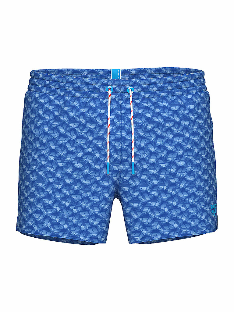 Herren Badeshorts Water Prints blau M M