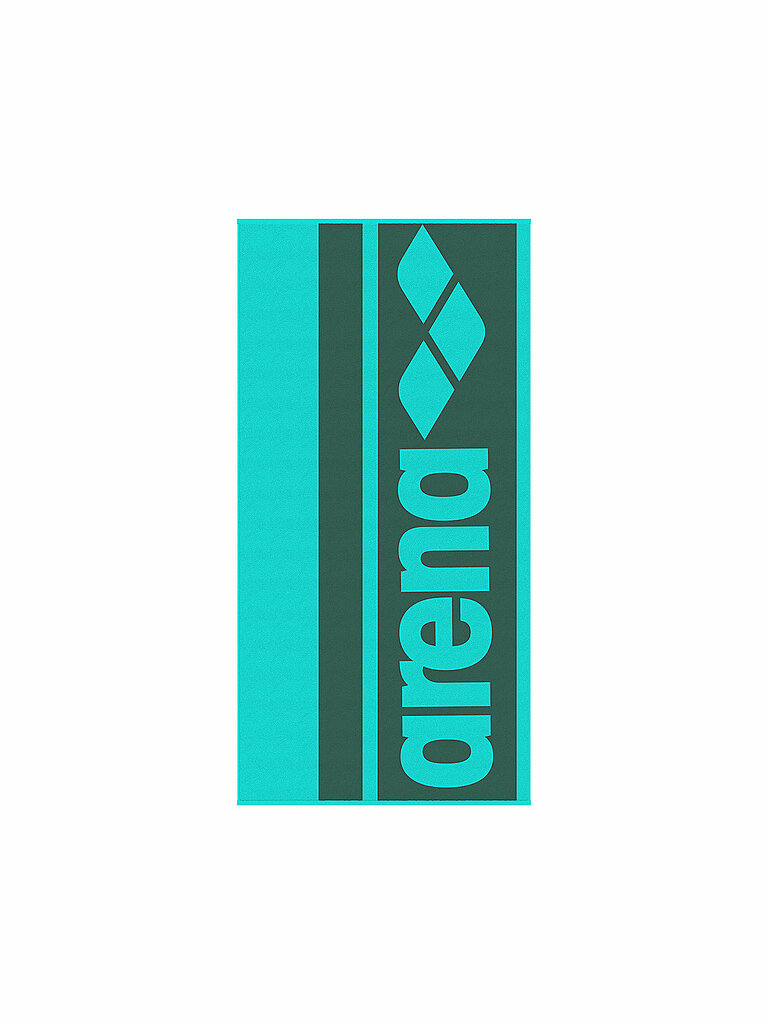 Badetuch Logotype Jacquard türkis B