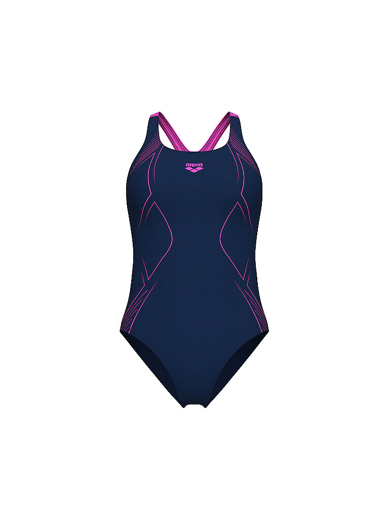 Arena Badeanzug Graphic Pro Max Life Eco Dunkelblau