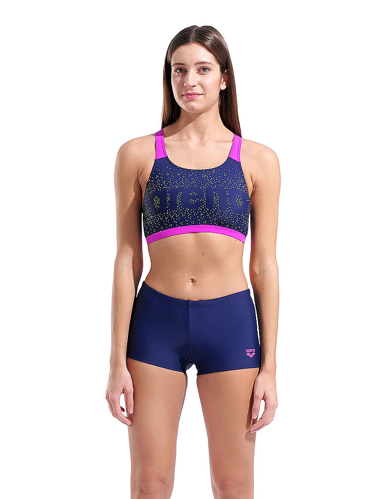 ARENA Damen Sportbikini Painterly dunkelblau | 34