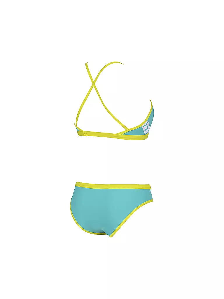 ARENA | Damen Sportbikini Team Stripe | grün