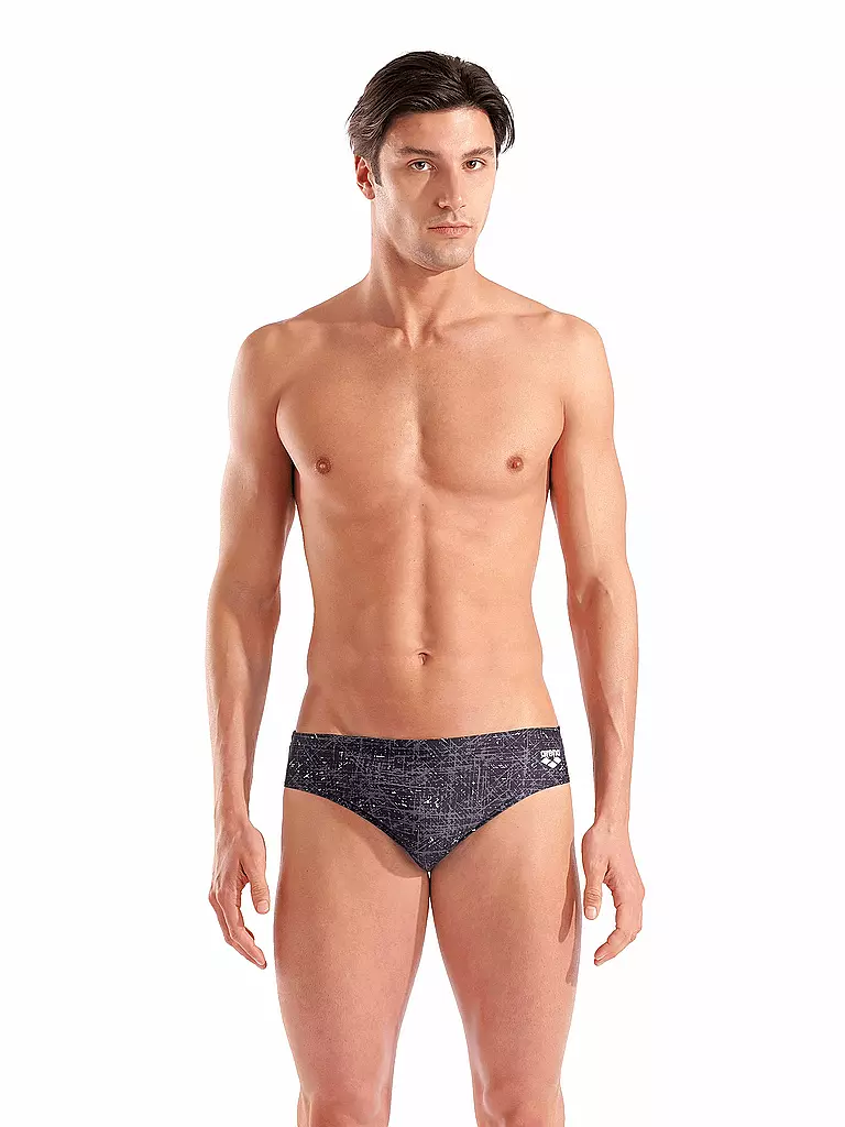 ARENA | Herren Badeslip Ribbed | schwarz