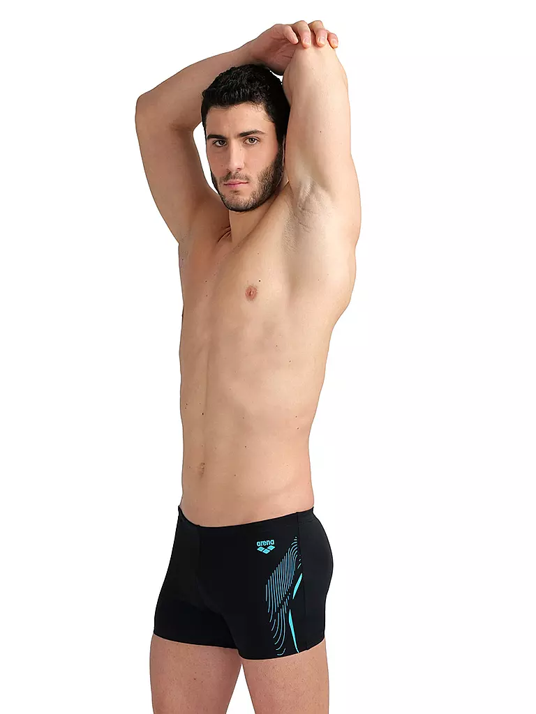 ARENA | Herren Beinbadehose Graphic | schwarz