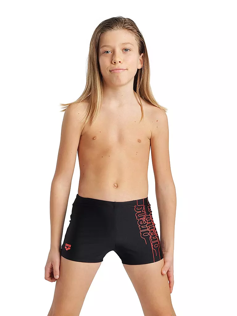 ARENA | Jungen Beinbadehose Graphic | schwarz