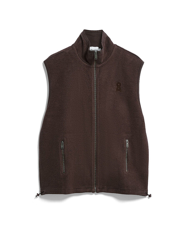 ARMEDANGELS Damen Fleeceweste braun | XS
